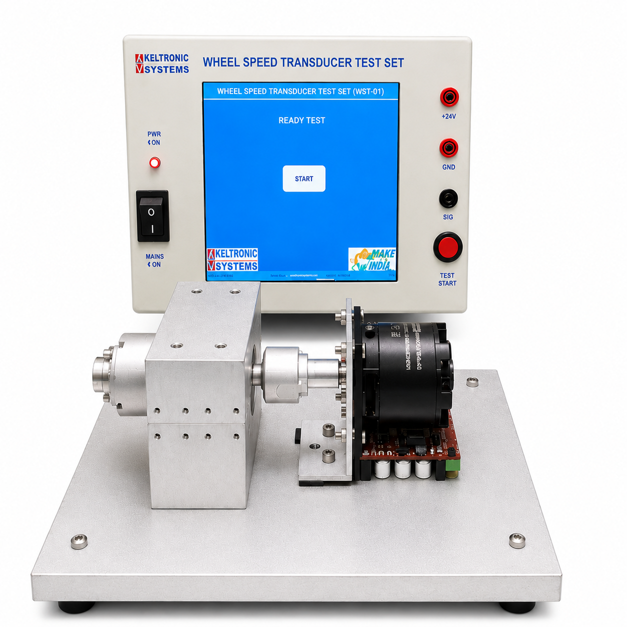 Wheel Speed Transducer Test Setup
